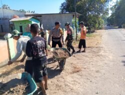 Koramil Mapsu Bersama Warga Gelar Karya Bakti di Desa Tonasa