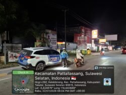 Patroli Malam Sat Lantas Takalar Persempit Ruang Pelanggar, Utamakan Keselamatan Pengguna Jalan