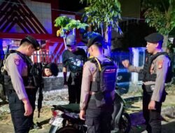 Patroli Blue Light Samapta Polres Takalar Sasar Titik Keramaian, Remaja Nongkrong Larut Malam Diimbau Pulang