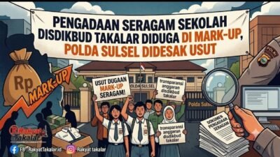 Pengadaan Seragam Sekolah Disdikbud Takalar Diduga di Mark-Up, Polda Sulsel Didesak Usut